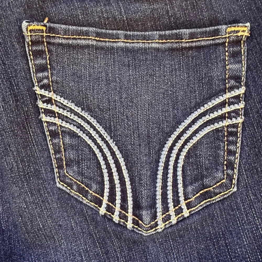 Hollister Super Skinny Low Rise Dark Blue Jeans Size 27 - Picture 13 of 13